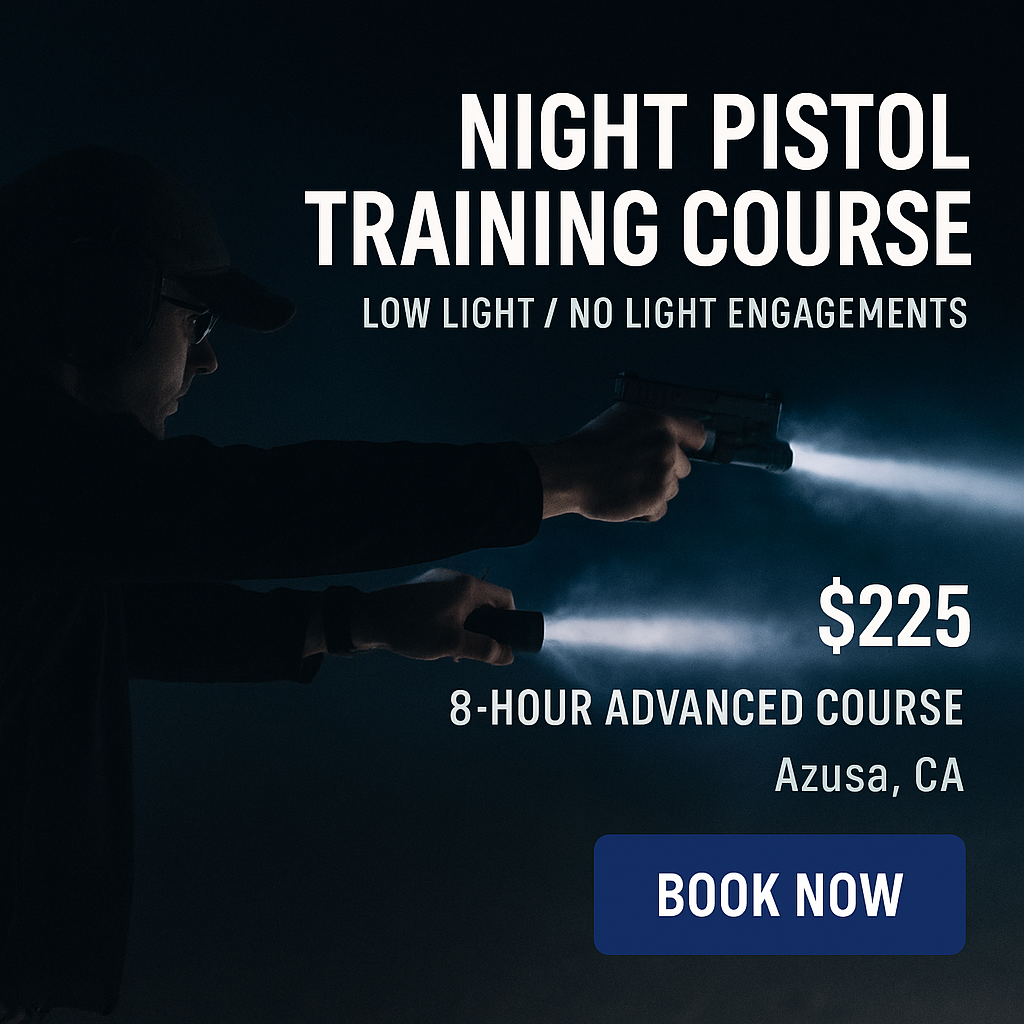 Night Pistol Training Course – Low Light / No Light Engagements