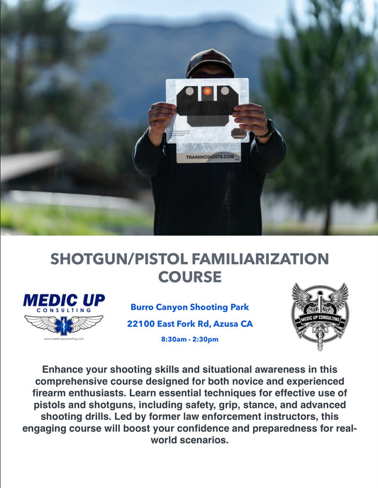 Shotgun/Pistol Familirazation November 1st (FRIDAY)