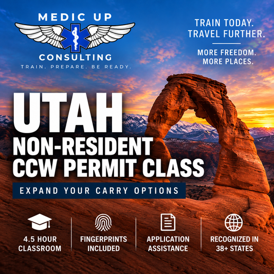 Utah Non-Resident CCW Permit Class by Medic Up Consulting
